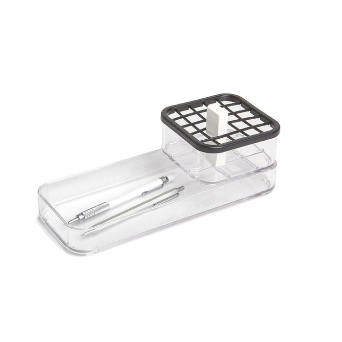 Органайзер 2-уровневый CARREL, средний, прозрачный