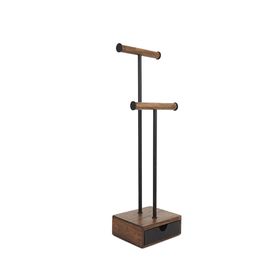 

Органайзер для украшений Pillar, чёрный, орех
