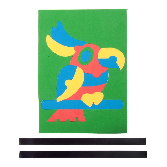 Пазлы «магнитики - попугай», МИКС