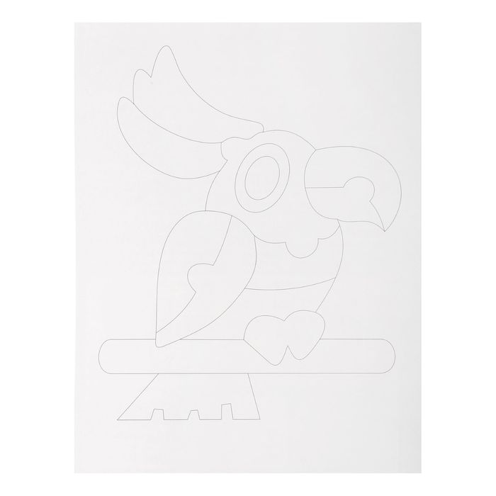 Пазлы «магнитики - попугай», МИКС