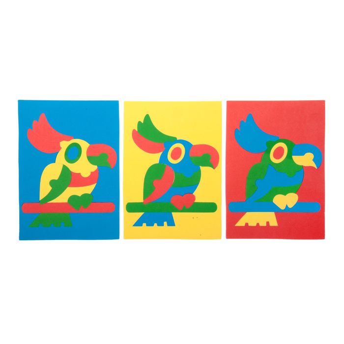 Пазлы «магнитики - попугай», МИКС