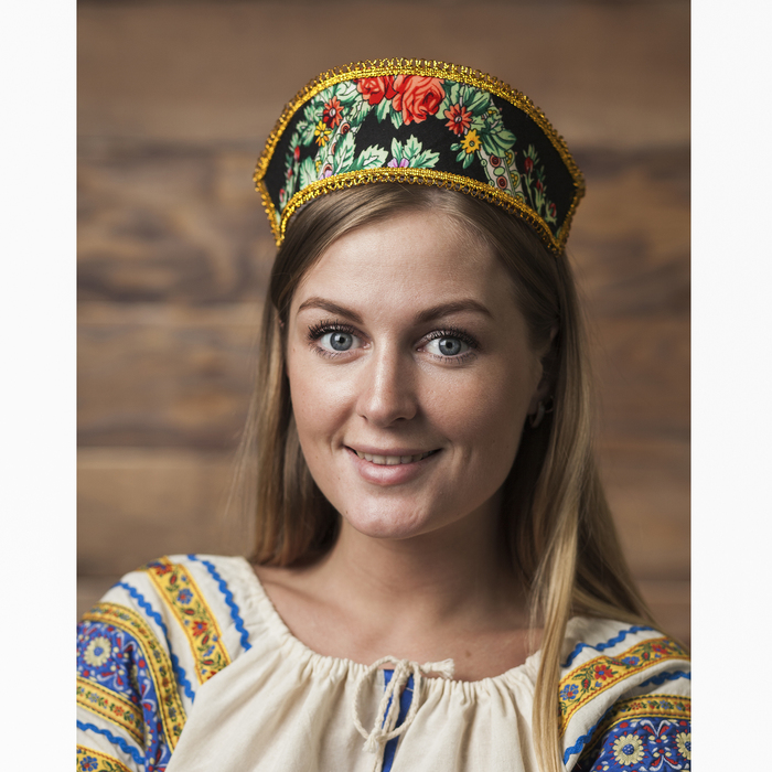 Кокошник "Вдохновение" на черном