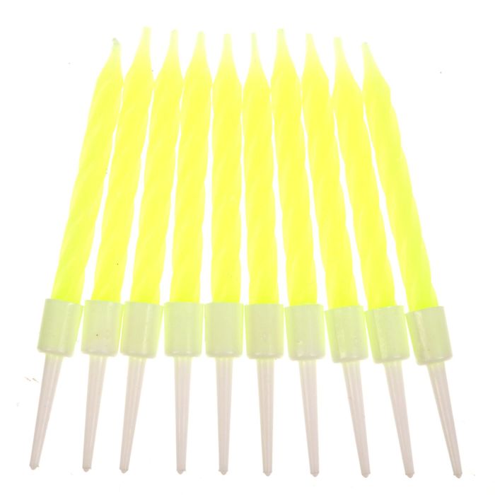 Свечи в торт "С Днем рождения"(набор 10 шт)