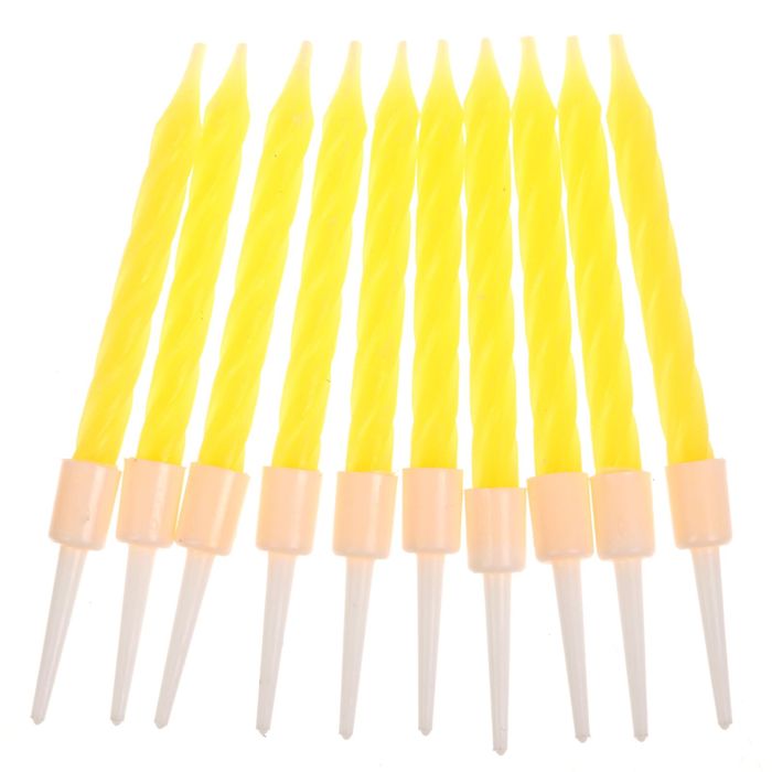 Свечи в торт "С Днем рождения"(набор 10 шт)