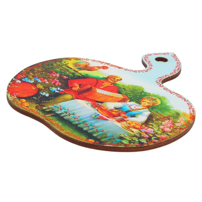 Доска резная "Расписное яблоко"