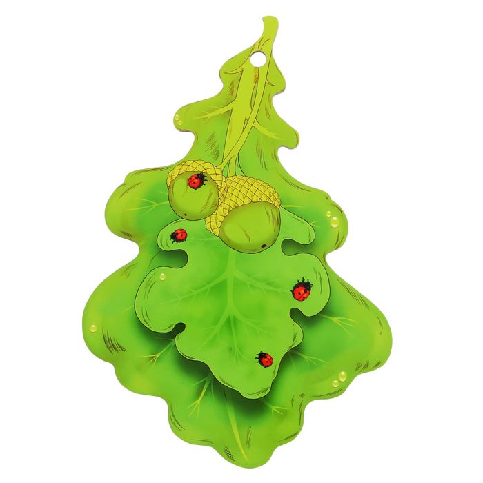 Доска резная "Лист дуба"