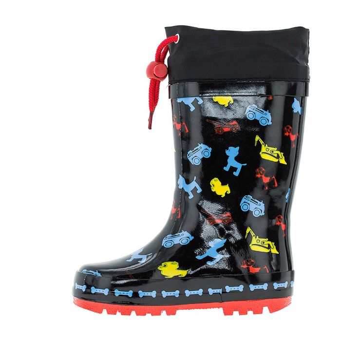 Сапожки резиновые утепленные малодетские арт. 6691B (черный) (р. 24)