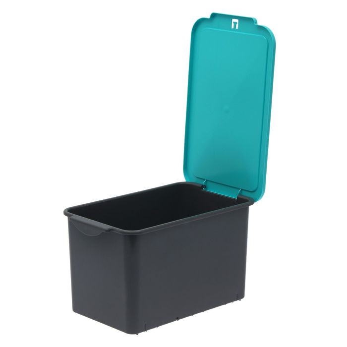 Емкость с крышкой Wow. Сolor, цвет черный/бирюзовый