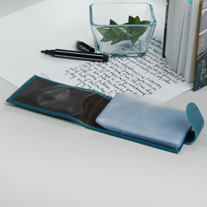 Кредитница, цвет бирюзовый матовый