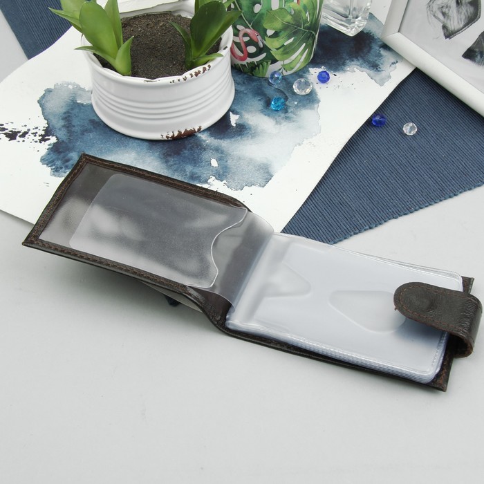 Кредитница, цвет коричневый матовый