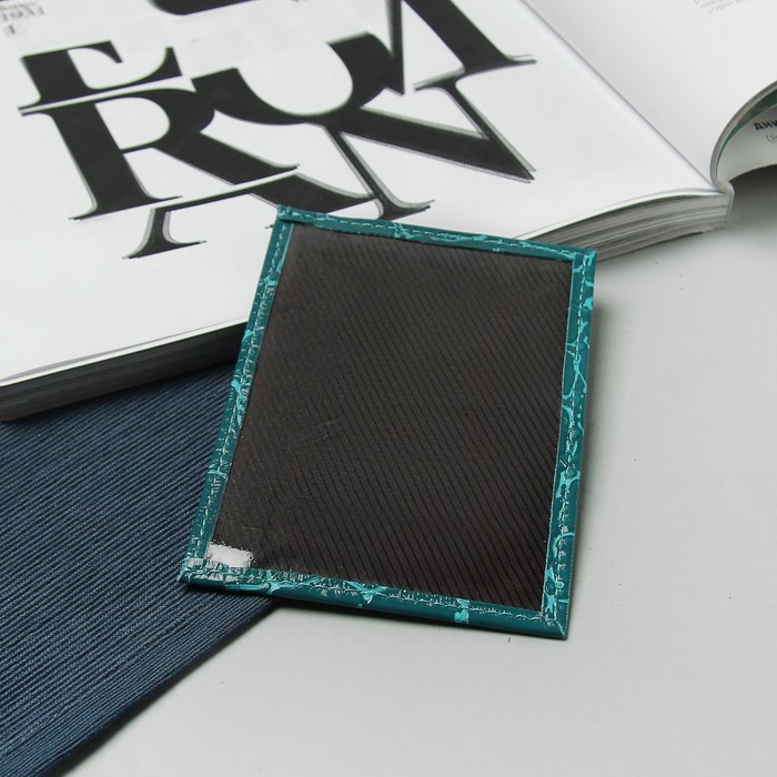 Обложка для автодокументов, скат, цвет бирюзовый