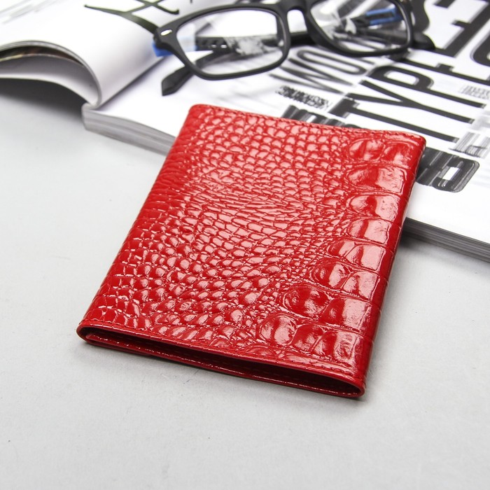 Обложка для автодокументов, цвет красный