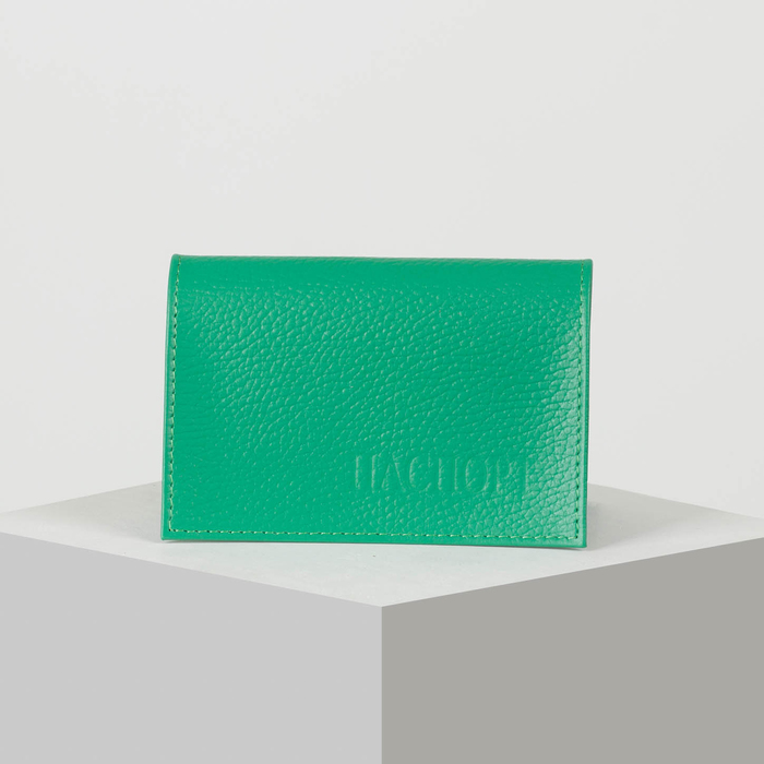 Обложка для паспорта, цвет ярко-зелёный флотер