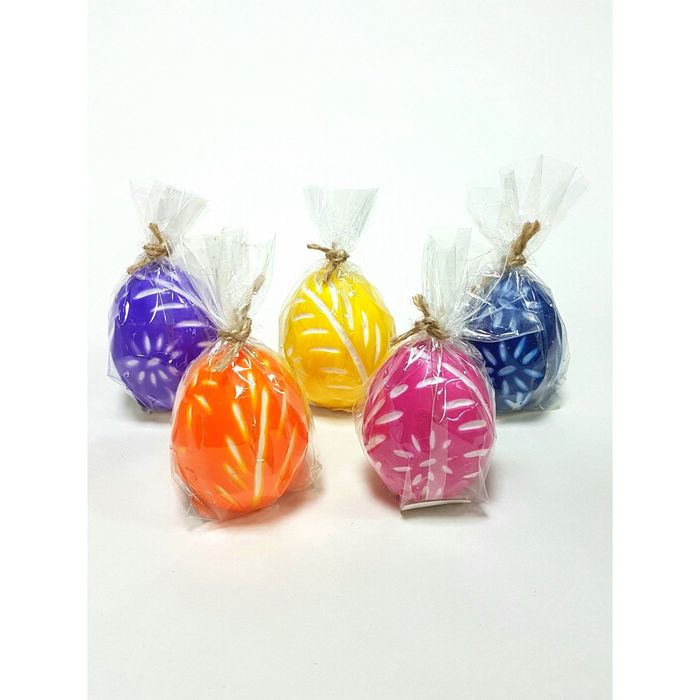 Свеча резная "Яйцо" 6х5см МИКС