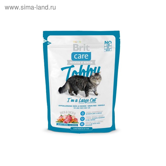 

Сухой корм Brit Care Cat Tobby для крупных кошек, 400 г