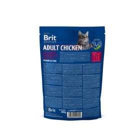 

Сухой корм Brit Premium Сat adult Chicken для кошек, курица+печень, 300 г
