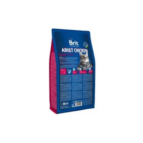 

Сухой корм Brit Premium Сat adult Chicken для кошек, курица+печень, 8 кг