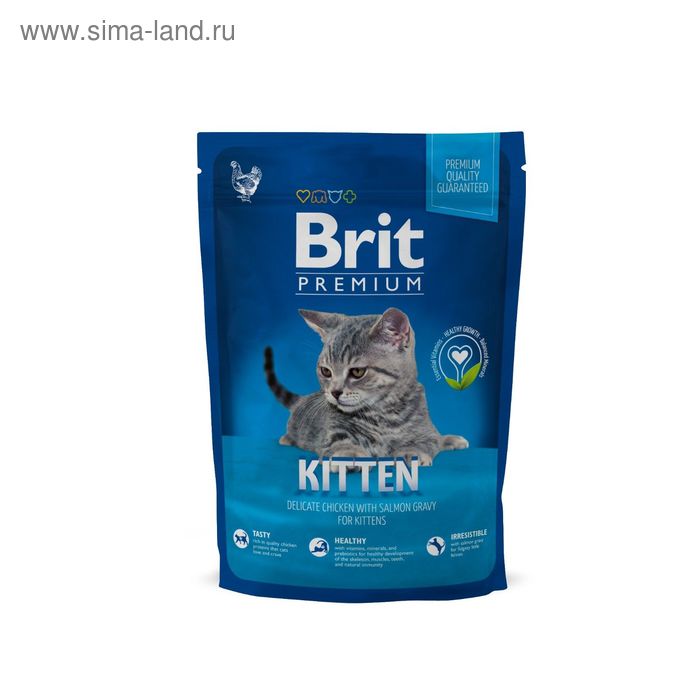 

Сухой корм Brit Premium Сat Kitten для котят, курица, 800 г