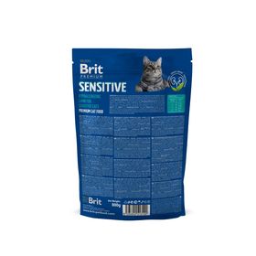 

Сухой корм Brit Premium Сat Sensitive для кошек, чувствительное пищеварение, ягнёнок, 800 г