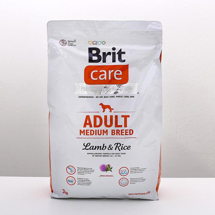 

Сухой корм Brit Care Dog adult medium для собак средних пород, 3 кг.