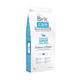 

Сухой корм Brit Care Dog salmon junior Large Breed для щенков крупных пород, беззерновой, лосось, 12 кг