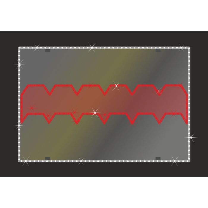 Светодиодное панно "ФЛАГ города Омск", 0.7 х 1.05 м, 20 Вт, IP44, подложка оргстекло