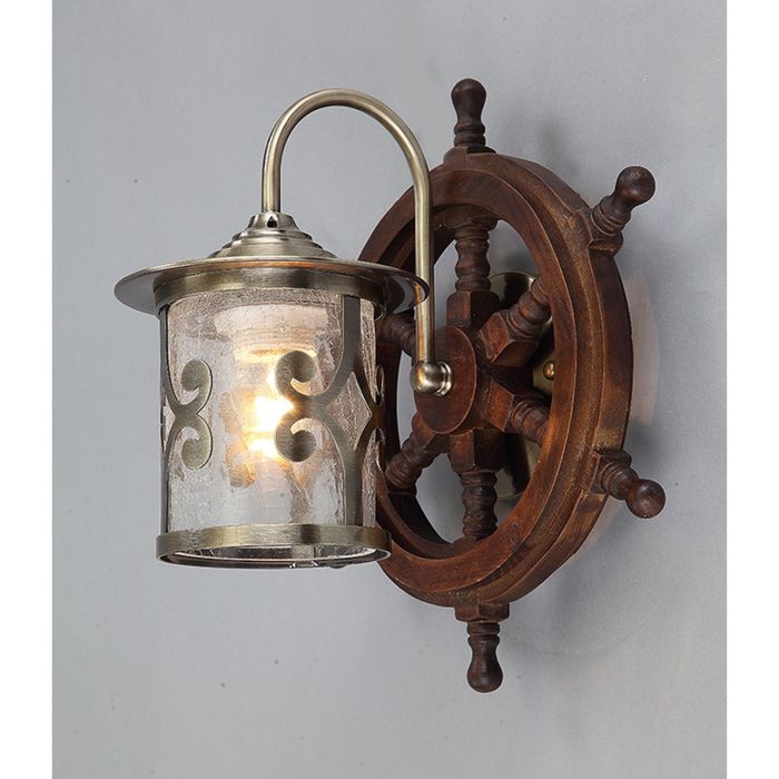 Бра "Палермо" 1х60Вт Е27 античная бронза 24х31х31 см