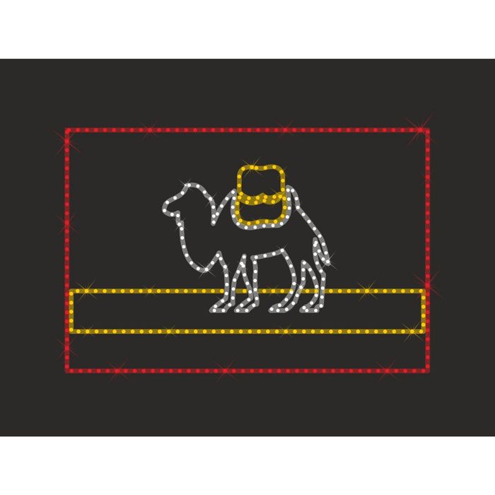 Светодиодное панно "ФЛАГ города ЧЕЛЯБИНСК", 0.7 х 1.05 м, 30 Вт, IP44