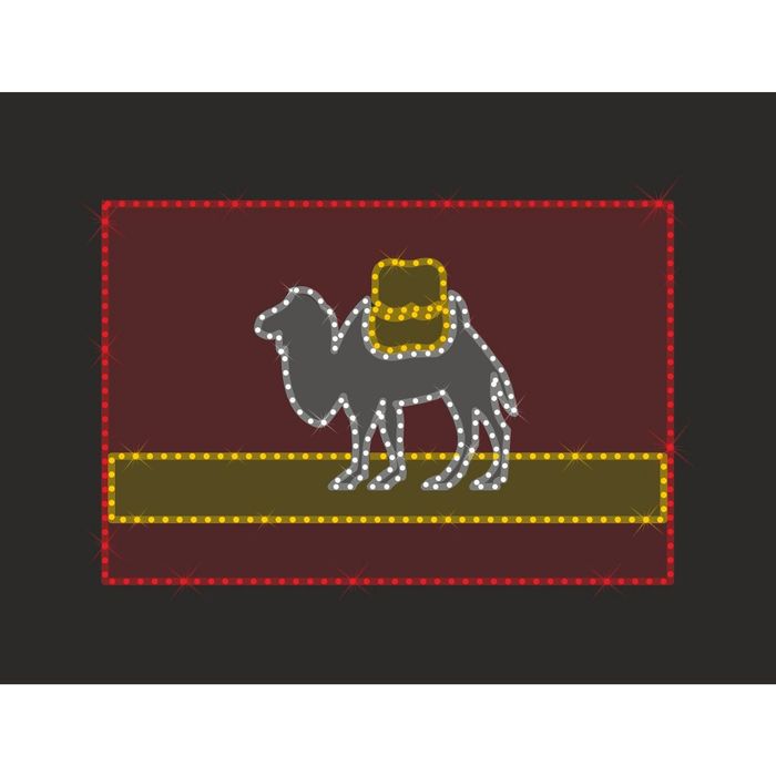 Светодиодное панно "ФЛАГ города ЧЕЛЯБИНСК", 0.5 х 0.75 м, 20 Вт, IP44, подложка акрил