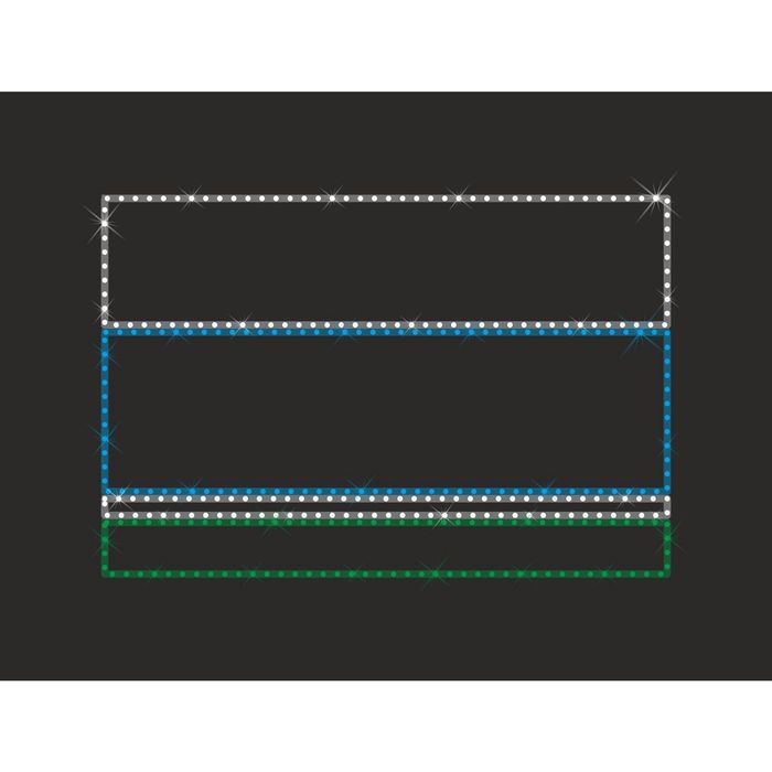 Светодиодное панно "ФЛАГ СВЕРДЛОВСКОЙ области", 1.2 х 1.8 м, 50 Вт, IP44