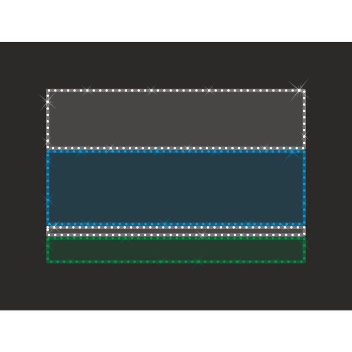 Светодиодное панно "ФЛАГ СВЕРДЛОВСКОЙ области", 0.5 х 0.75 м, 20 Вт, IP44, подложка акрил
