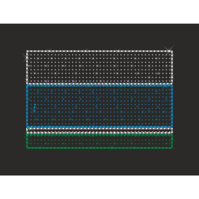 Светодиодное панно "ФЛАГ СВЕРДЛОВСКОЙ области", 0.5 х 0.75 м, 35 Вт, IP44, фон гирлянда