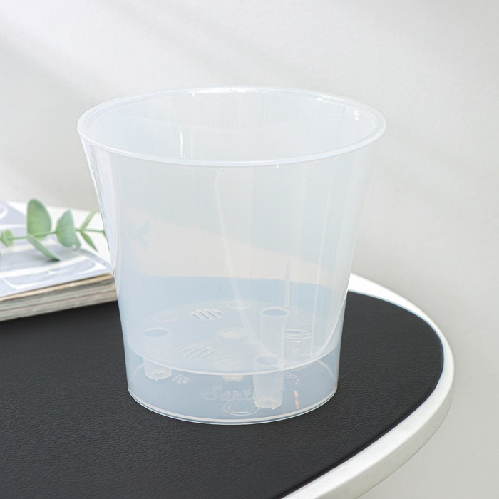 Горшок 1,2 л "Арте", цвет прозрачный-прозрачный