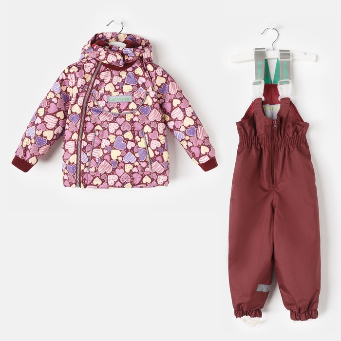 Комплект для девочки "SONNY", рост 86 см, принт бордо CS17-03_М