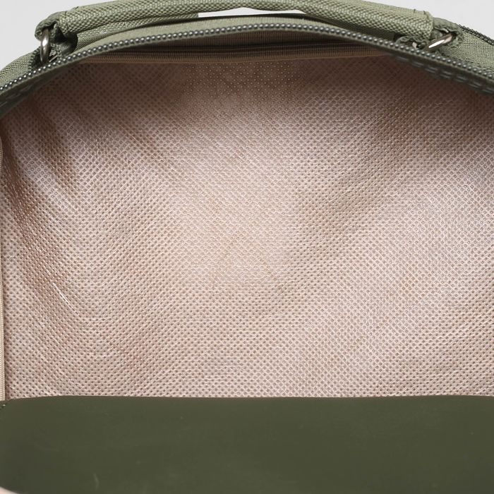 Рюкзак школьный на молнии, 2 отдела, 2 наружных кармана, цвет хаки