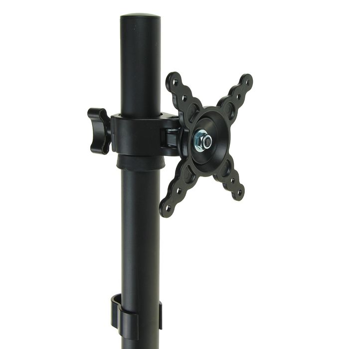 Кронштейн KRON D208E, для двух мониторов, 10-24", поворотный, черный