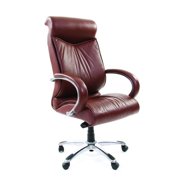Кресло руководителя Chairman 420 натуральная кожа коричневая