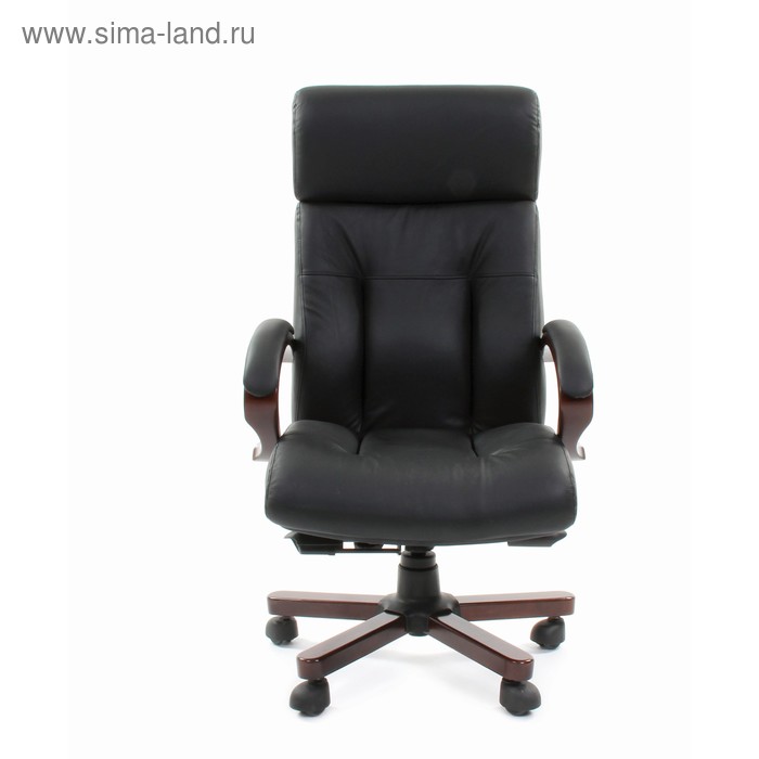 Кресло руководителя Chairman 421 натуральная кожа черная кресло руководителя chairman 408 кожа pu коричневый
