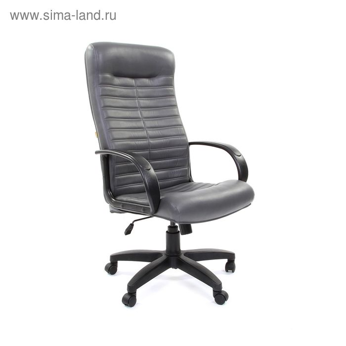 Кресло руководителя Chairman 480 LT кожзам Terra 117 серый кресло офисное chairman 480 lt chairman 7000849 коричневое terra 111 экокожа до 120 кг
