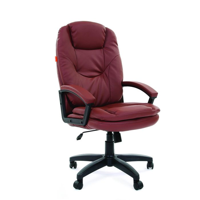 Кресло руководителя Chairman 668 LT черый пластик, экопремиум коричневый