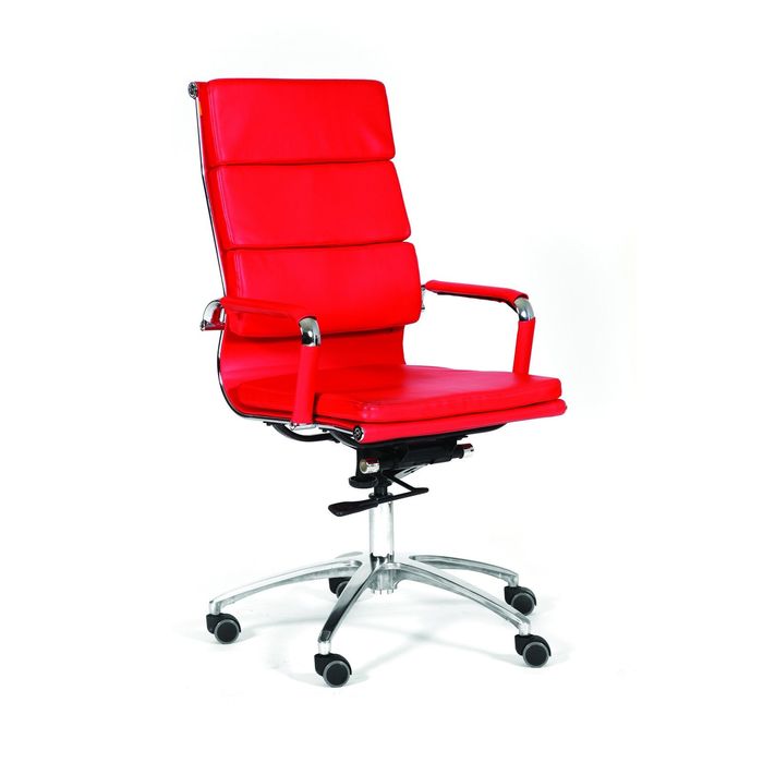 Кресло руководителя Chairman 750 экокожа красный