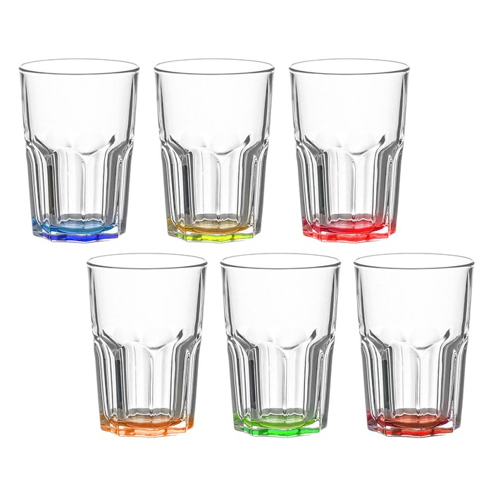 Набор стаканов высоких 350 мл Bright colors. New America, 6 шт