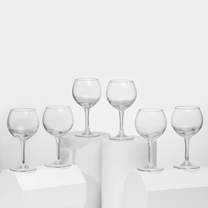 Набор стеклянных бокалов для вина French Brasserie, 250 мл, 6 шт набор фужеров для вина luminarc french brasserie 6 шт 280 мл