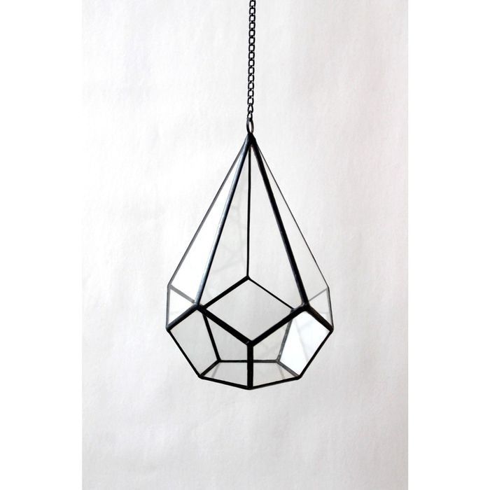 Флорариум "Капля" подвесной, d-17 см, цепь 1 м