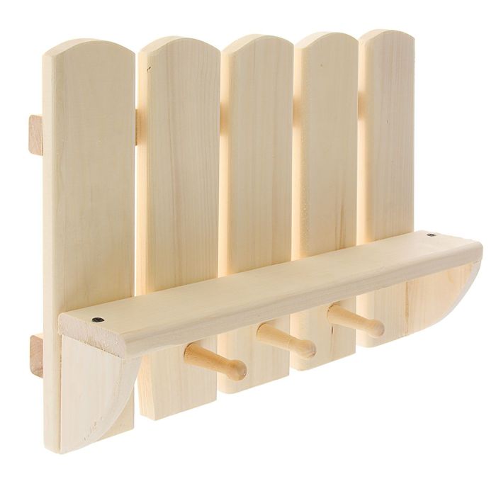 Полка –вешалка 2Забор» 40х30х8см ПРОМО