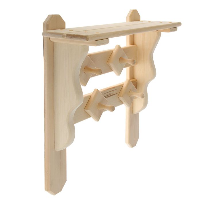 Полка Грация 4 крючка ПРОМО