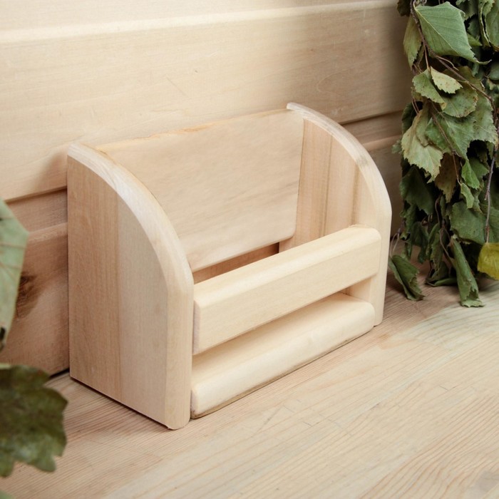 Полочка для масел, 4 пузырька, 17х11 см, липа ПРОМО