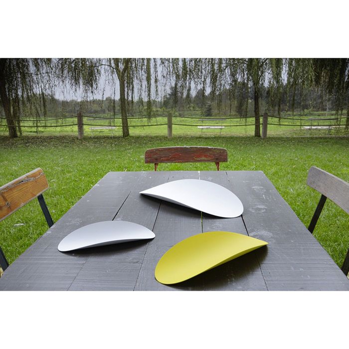 Набор из 3х стальных блюд Ellipse, бирюзовый, жёлтый