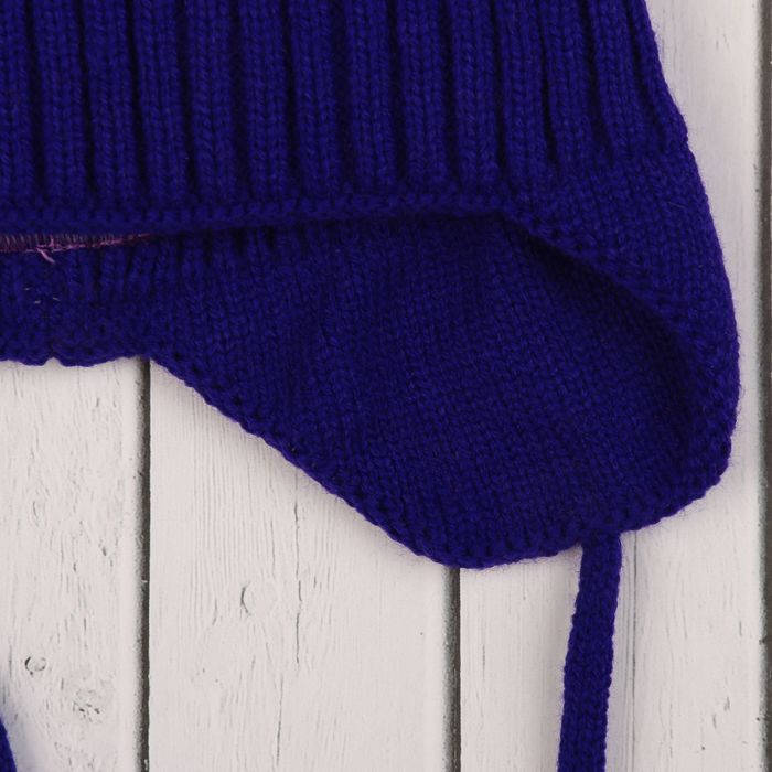 Головной убор детский (шапка) для мальчика, возраст 3-4 года, цвет фиолетовый C-830