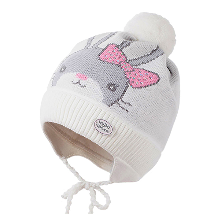 Шапка для девочки, размер 46-48, цвет белый Cd-835_М